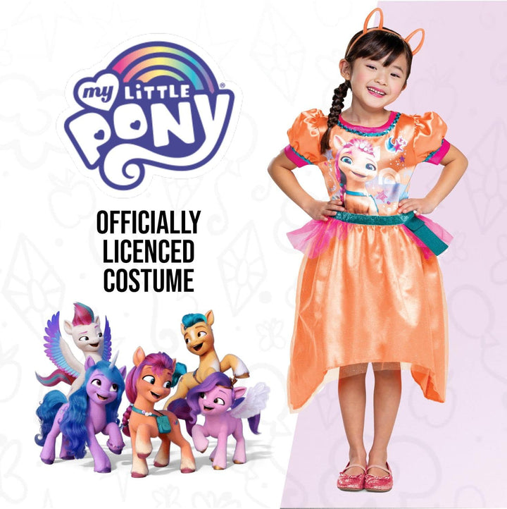 DISGUISE My Little Pony A New Generation Fancy Dress Costume Sunny Starscout for Kids Size Small