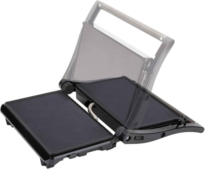 Jata JEGR1106 Elektrischer Grill, 750 W, glatte Antihaft-Platten 22,5 x 14,6 cm, Küche für alle Arte