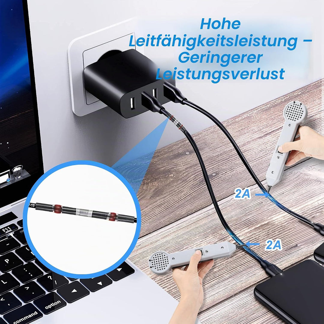 Lötverbinder mit Schrumpfschlauch Kuject 400stk Wasserdichte Kabelverbinder Schrumpfverbinder Schmel