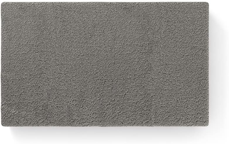 Knuffelwuff orthopädische Hundematte Ellenie aus Teddymaterial und Velours 100 x 65cm Grau, 100 x 65