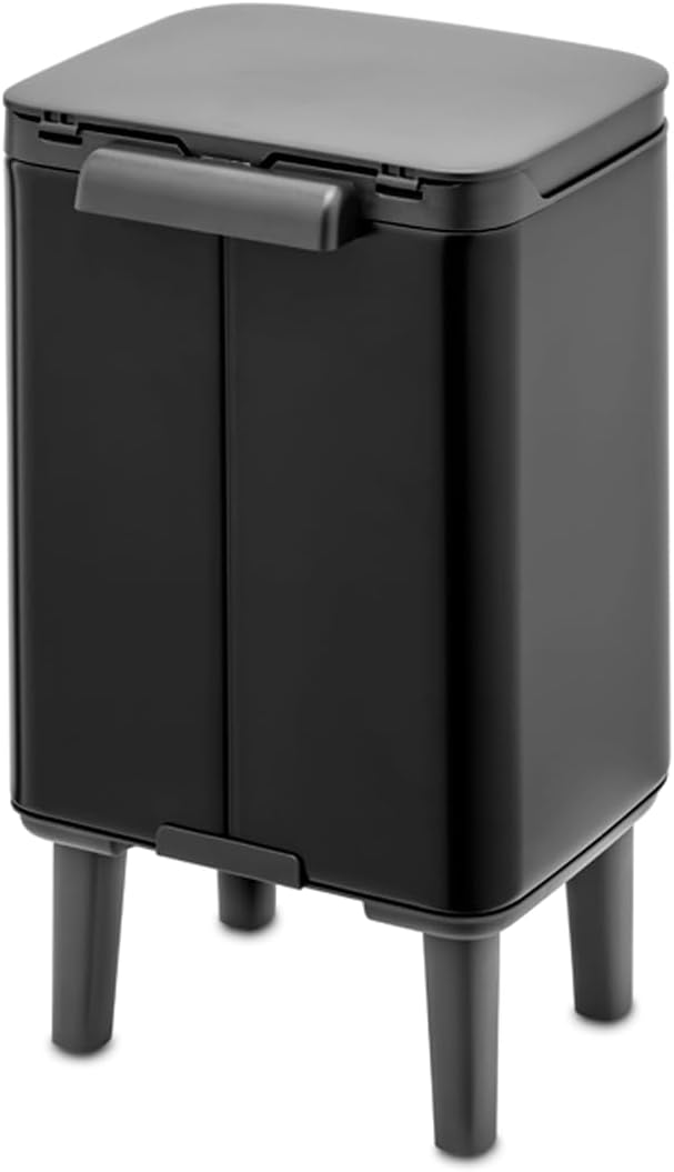 Brabantia - Mülleimer Bo Hi 4L mit Soft-Close-Deckel, herausnehmbarem Inneneimer und Transportgriff
