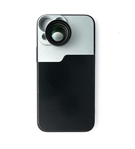 SYSTEM-S Zoom Linse 3X Tele Objektiv Filter mit Hülle in Schwarz für iPhone 13 Mini