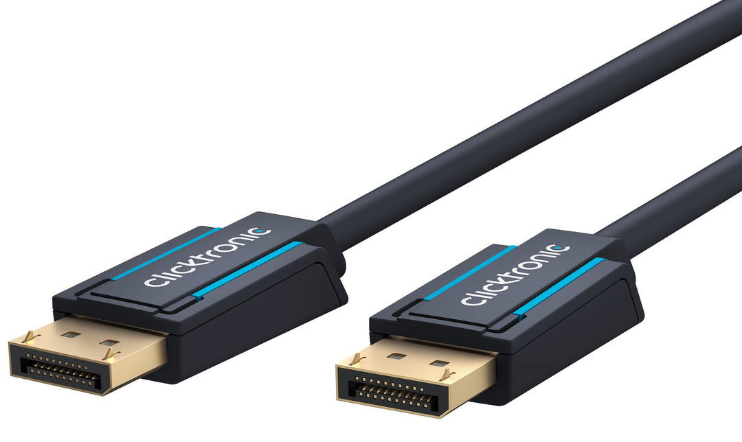 Clicktronic Casual DisplayPort-Kabel Audio / Video Verbindung für HD- und 3D-Inhalte, 3m, 3m