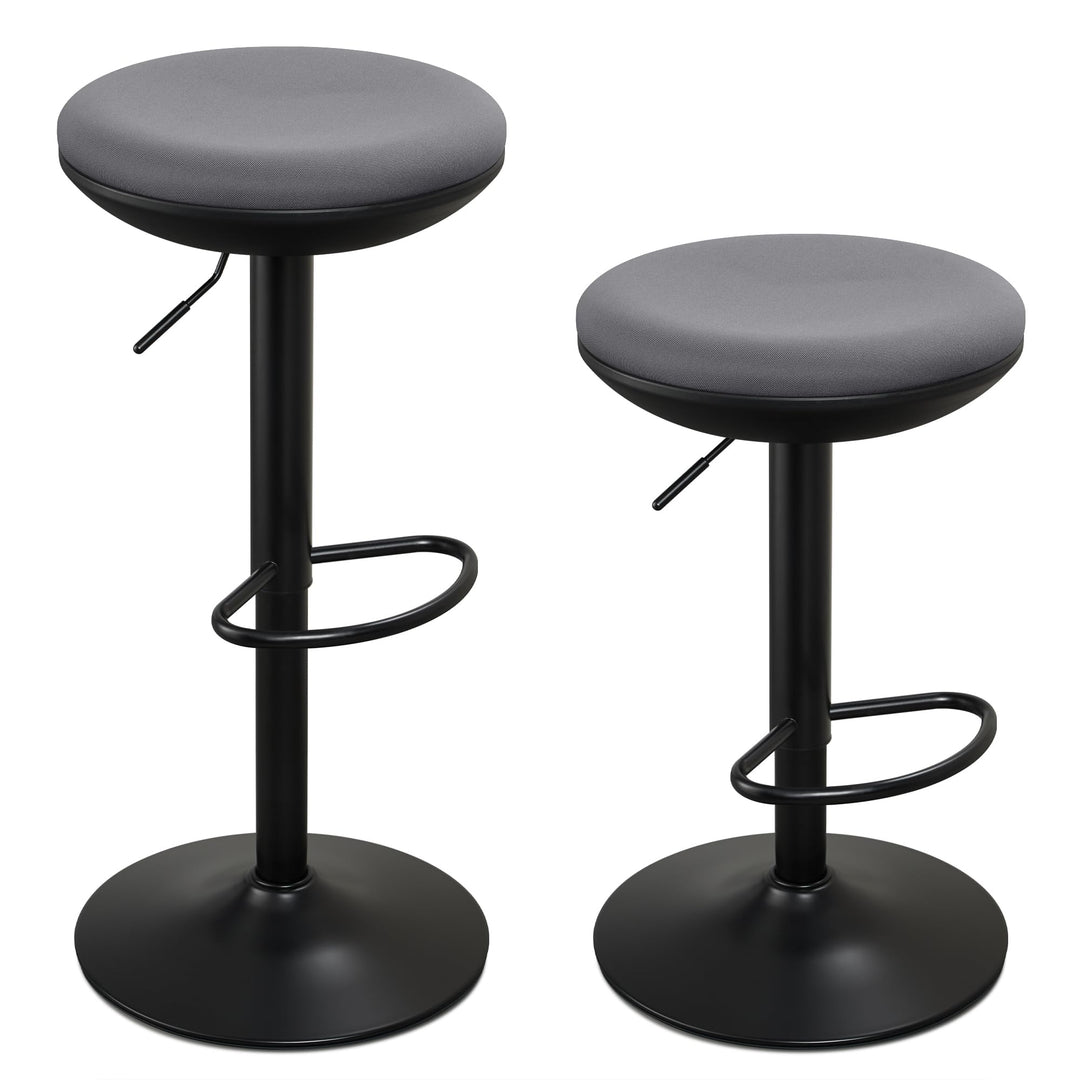 IWMH Ergonomischer Stehhocker, Bürohocker höhenverstellbar (Grau*2) | 360° drehbarer Arbeitshocker o