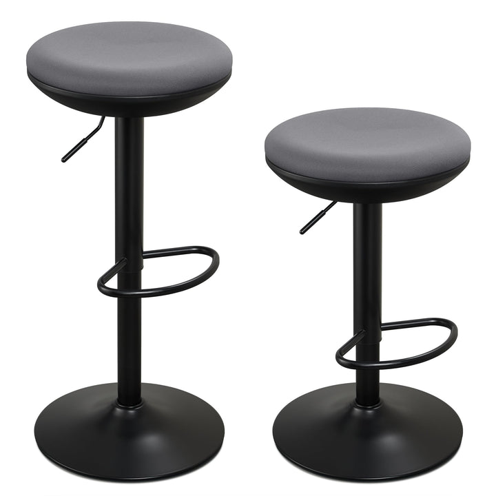 IWMH Ergonomischer Stehhocker, Bürohocker höhenverstellbar (Grau*2) | 360° drehbarer Arbeitshocker o
