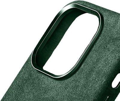 Alcanside Magnetische Alcantara Handyhülle kompatibel mit Magsafe für einfaches Magsafe kabelloses L