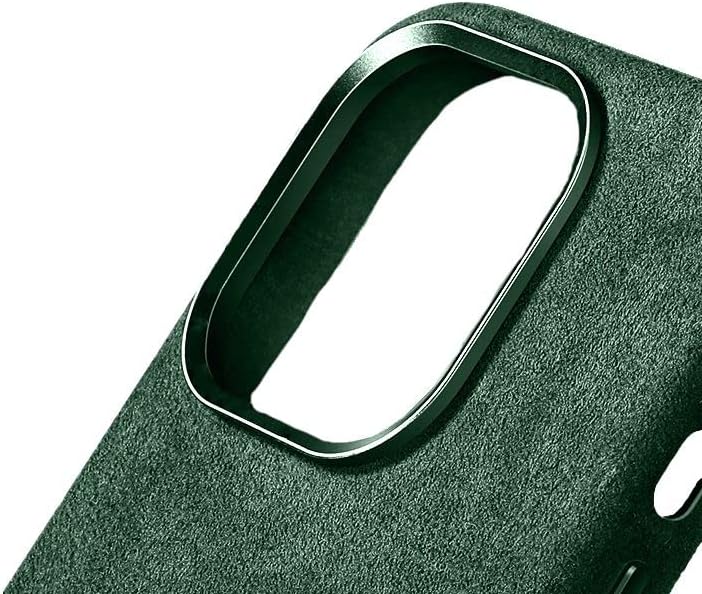Alcanside Magnetische Alcantara Handyhülle kompatibel mit Magsafe für einfaches Magsafe kabelloses L