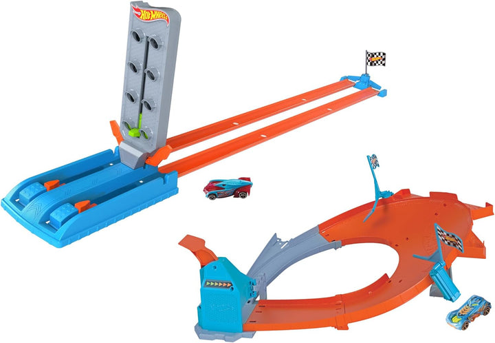 Hot Wheels - Piste Action Playset Sortiert, Fahrzeug Nicht enthalten, Spielzeug für Kinder 4+ Jahre,