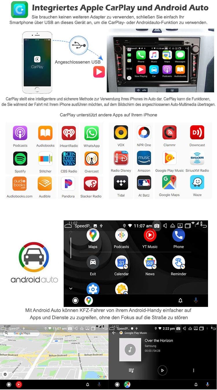 Erisin 8-Kern Android 11 Autoradio Mit GPS Navi für Opel Antara Astra Corsa C/D Meriva Signum Vivaro