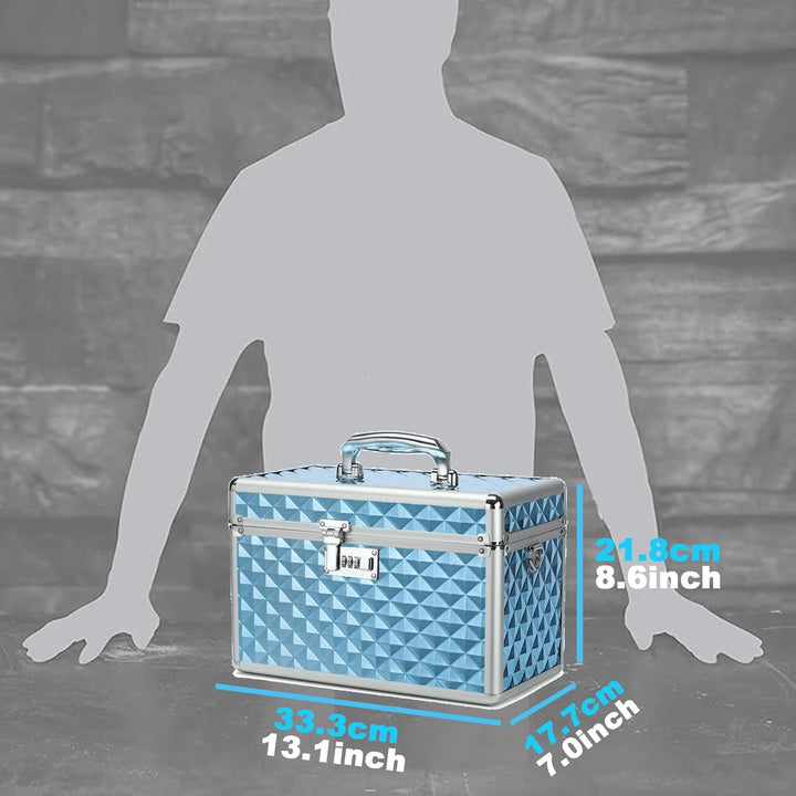 Aufbewahrungsbox mit Zahlenschloss, abschliessbare Medikamentenbox, leere Erste-Hilfe-Box, Sicherhei