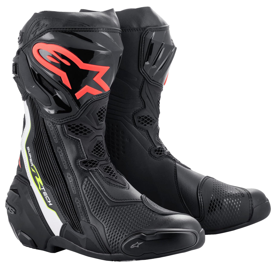 Alpinestars Unisex MotorradssMotorradstiefel 44 EU Schwarz Gelb Rot, 44 EU Schwarz Gelb Rot