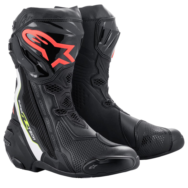Alpinestars Unisex MotorradssMotorradstiefel 41 EU Schwarz Gelb Rot, 41 EU Schwarz Gelb Rot