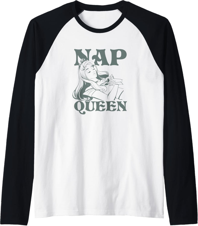 Disney Sleeping Beauty Aurora Nap Queen Laying Down Raglan