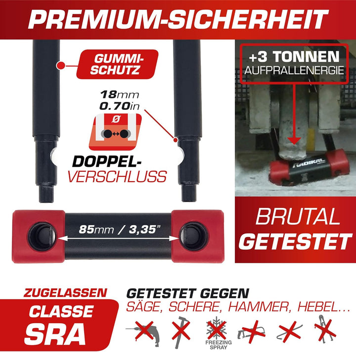 Schloss Radikal RK250 U-Form SRA-, FFMC-zugelassen