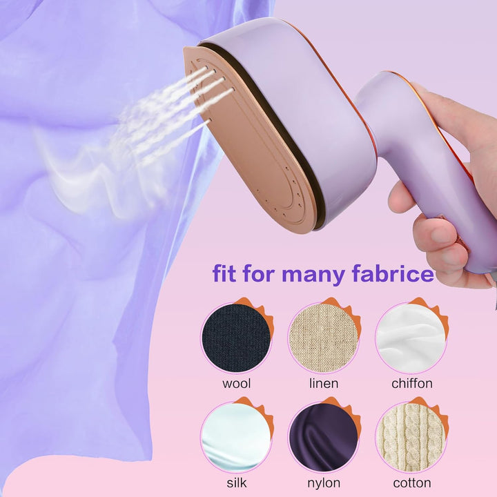 Reise-Dampfbügeleisen für Kleidung, tragbarer Mini-Handheld-Leichtdampfer, 180° drehbar, Bügel-Bügel