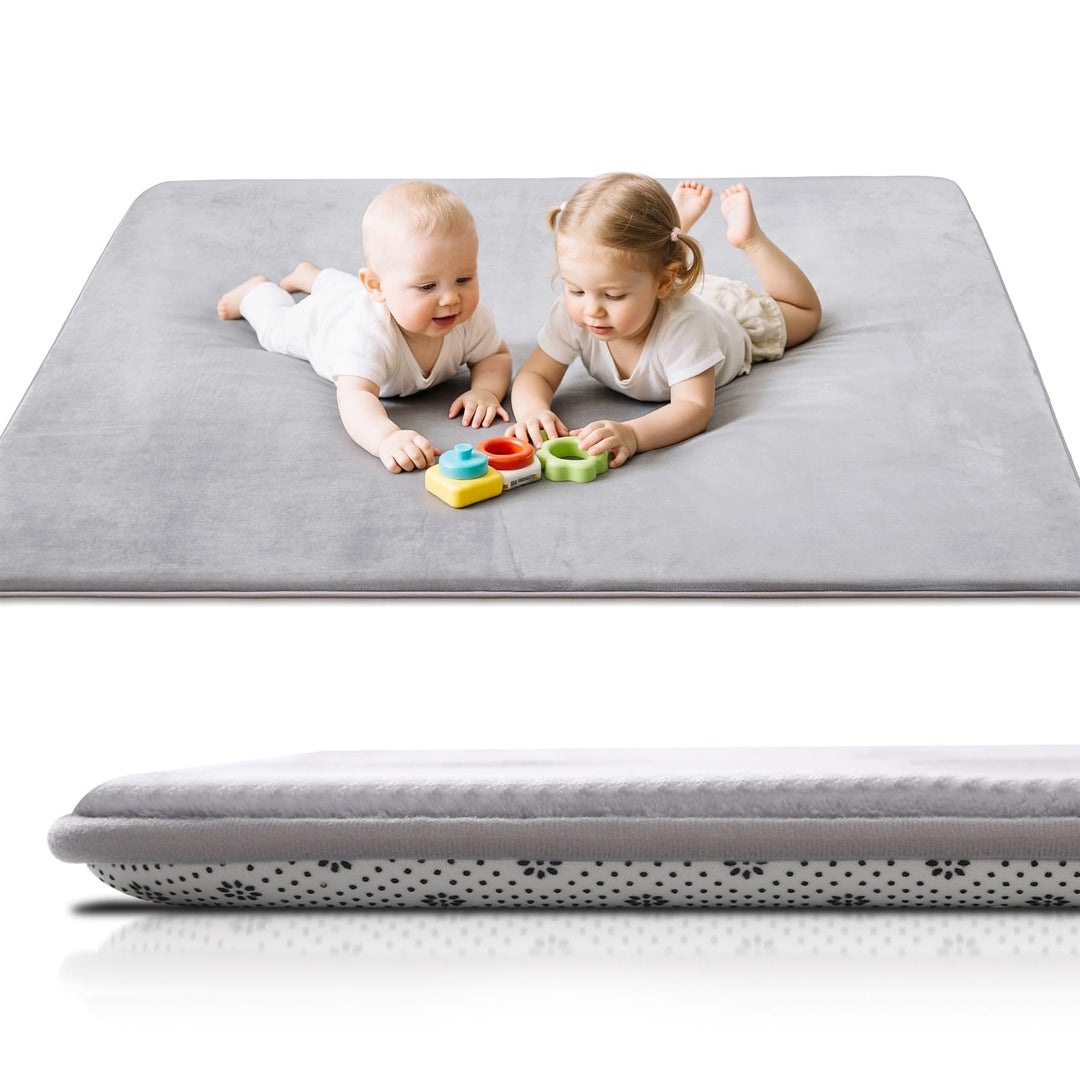 Dicke Krabbelmatte Baby 150×180×3cm,Schaumfüllung Teppich Spielmatte Baby,Rutschfester Unterseite&amp;We