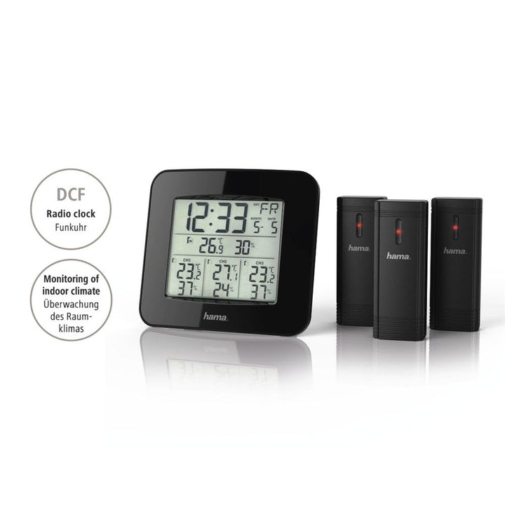 Hama EWS-Trio Noir Batterie