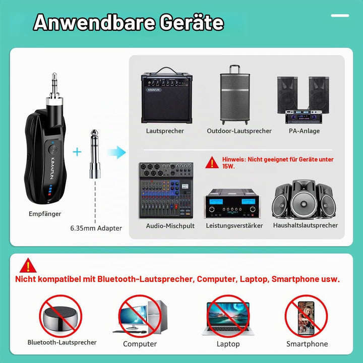 KIMAFUN 2.4G Drahtloses Headset und Lavalier Mikrofon für 2 Personen, Kabelloses Ansteckmikrofon Wir