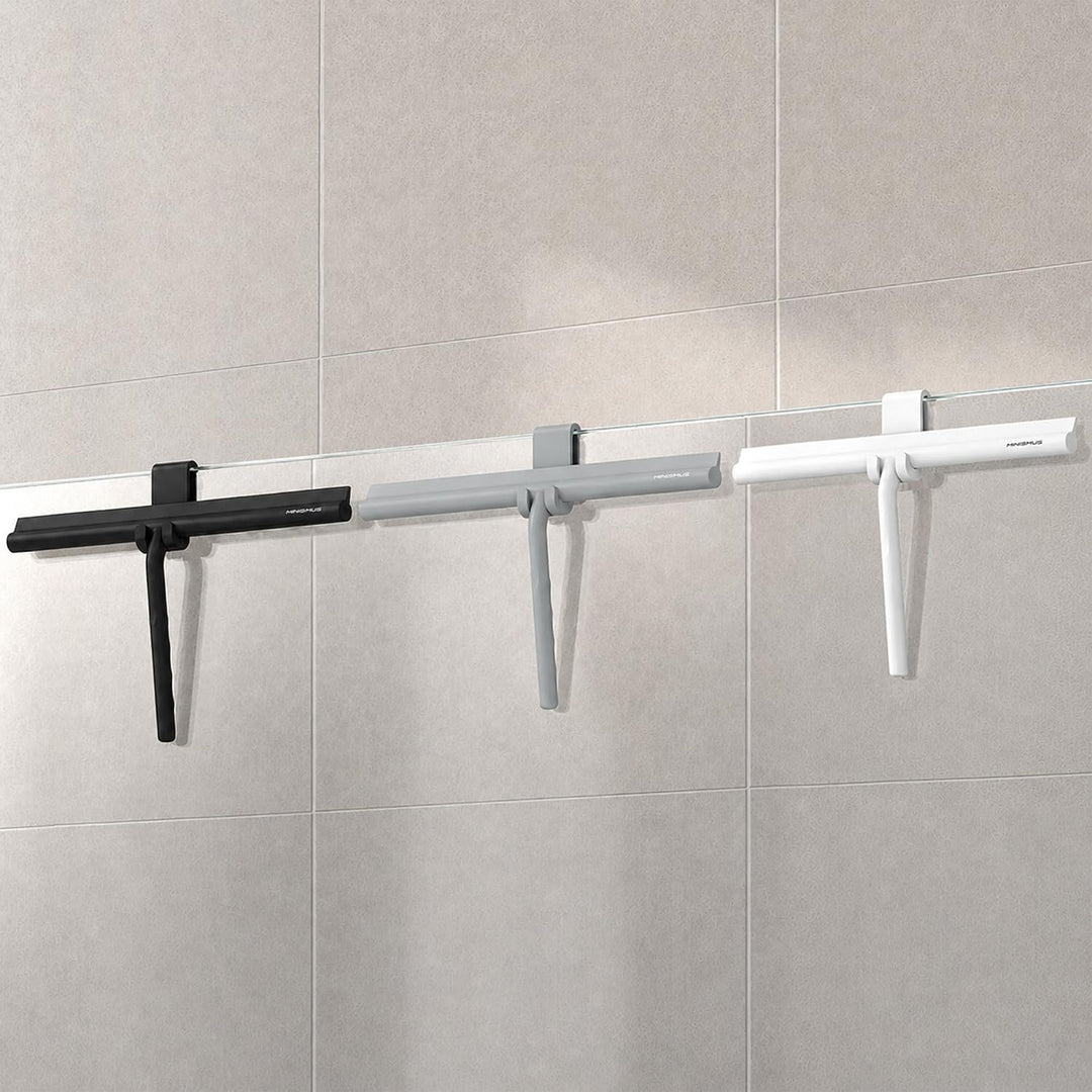 Minismus Silikon Duschabzieher für Glastüren und Fenster 33 cm – Fensterabzieher Badezimmer und Spie