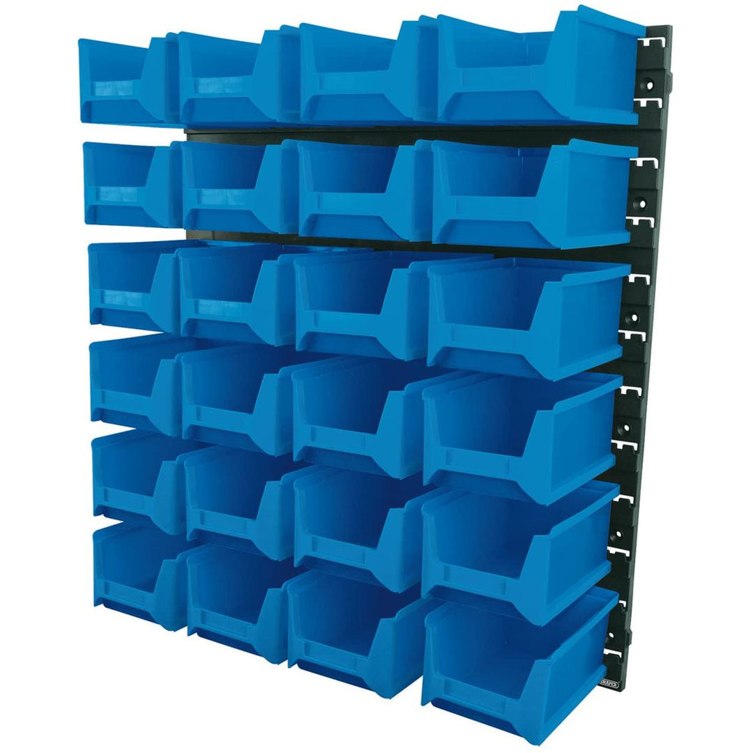 Draper 06797 Aufbewahrungsbehälter-Set, 24-teilig, blau, 6797