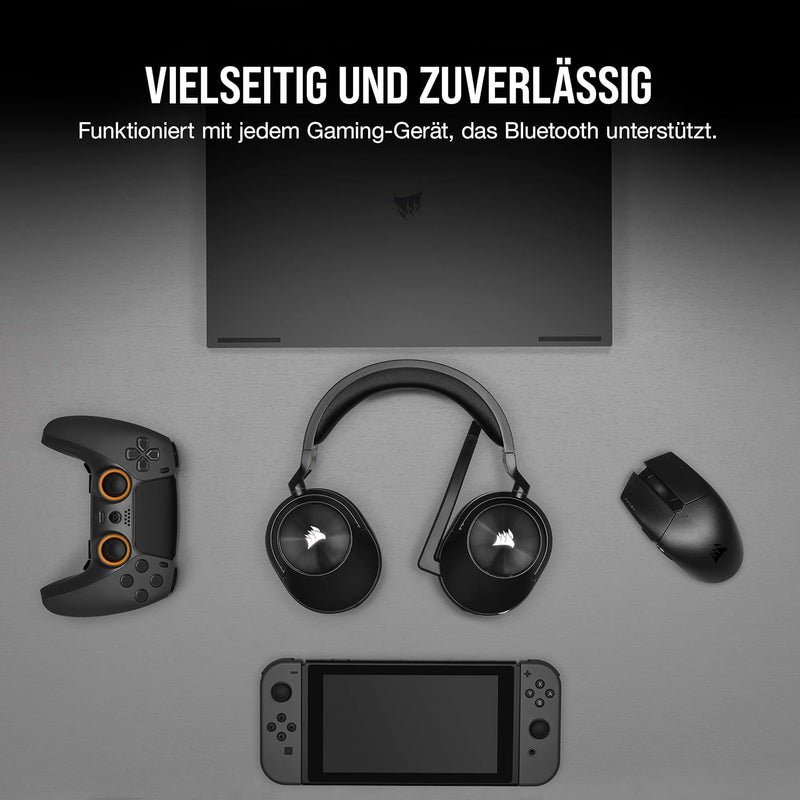 CORSAIR HS55 WIRELESS CORE Leichtes Gaming Headset - Omnidirektionales Mikrofon - Neodym-Treiber - B