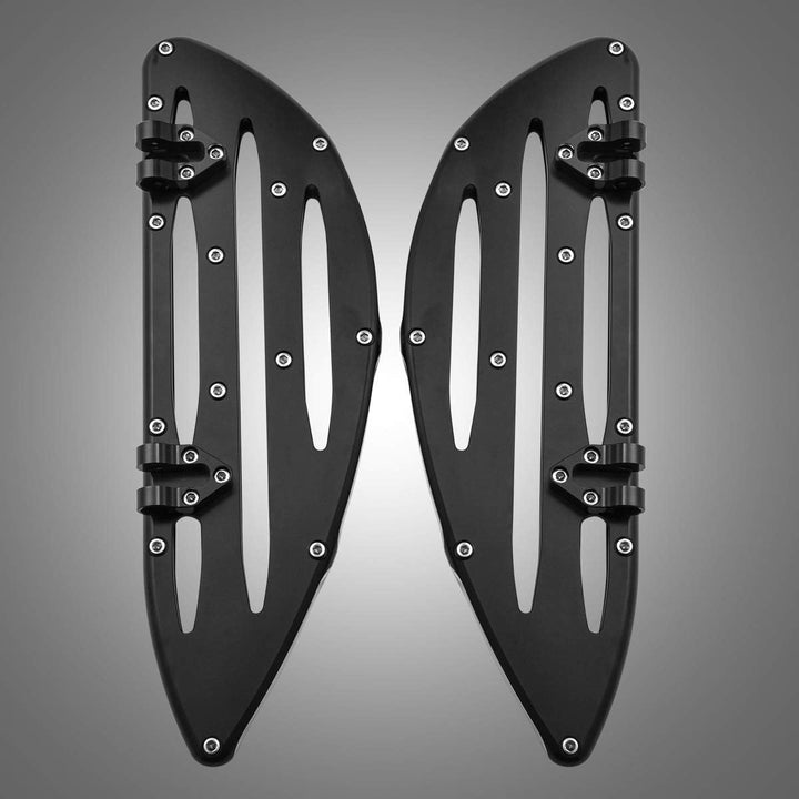 KATUR Motorrad CNC Montage Vorne Diele Beifahrer Hinten Trittbretter Bremspedal Pad Fussrasten Abdec