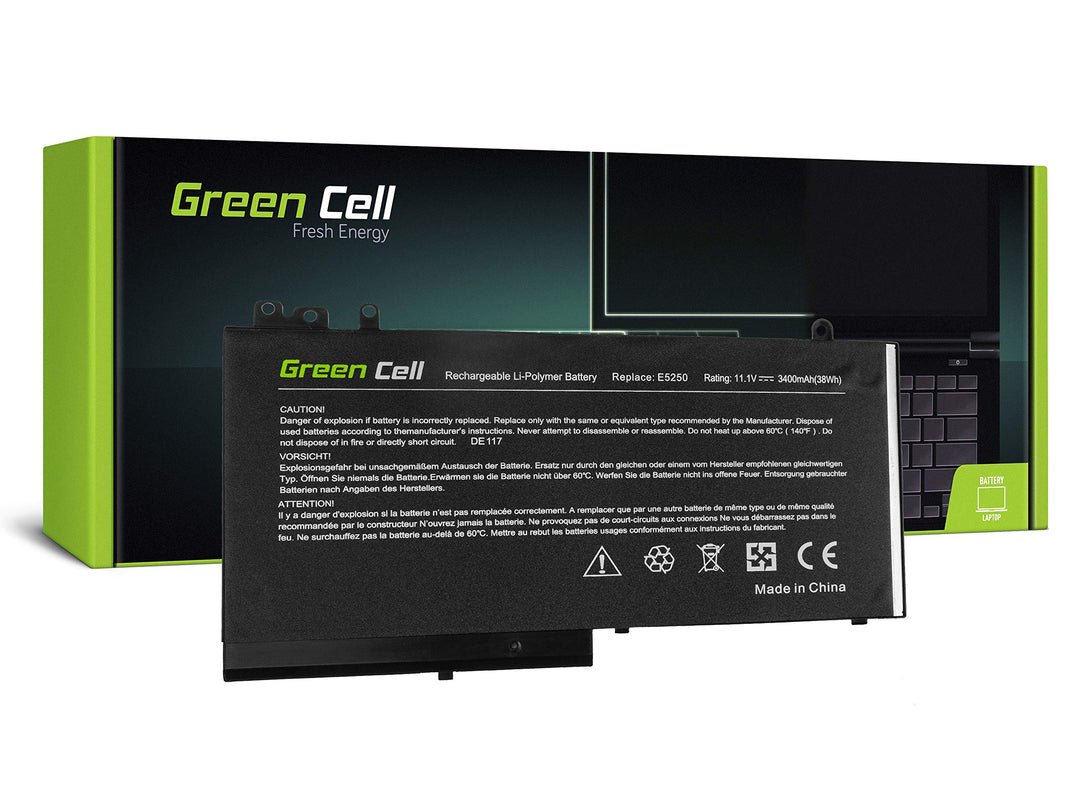 Green Cell RYXXH Laptop Akku für Dell Latitude 12 5250 E5250 14 E5450 15 E5550 11 3150 3160