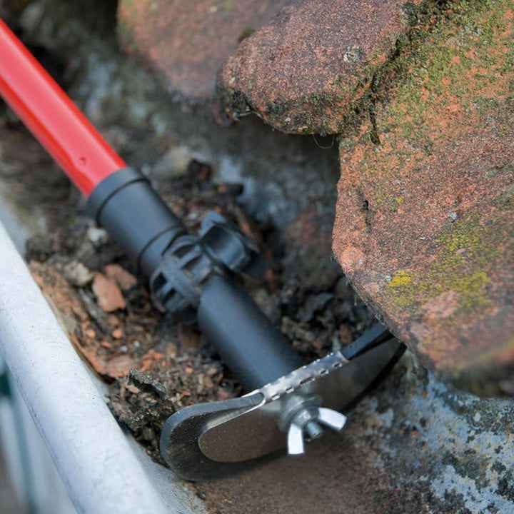 Redecker Dachrinnenreiniger m. Teleskopstiel Rinnen Schaber Reiniger Regenrinne Dachrinne