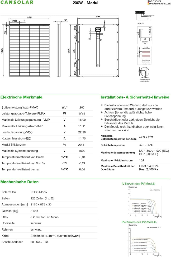 Solarpanel - Monokristallines Solarmodul - Hohe Effizienz dank Shingled-Technologie - Photovoltaik S