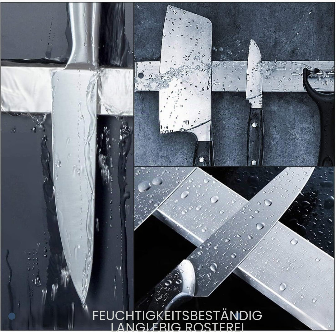 [Verbesserte 50cm] Magnetleiste Messer, Extra Starker Magnet Messerhalter aus Edelstahl, Magnetleist