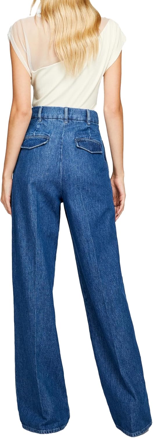 SISLEY Damen Pants 26 Blue Denim 902, 26 Blue Denim 902