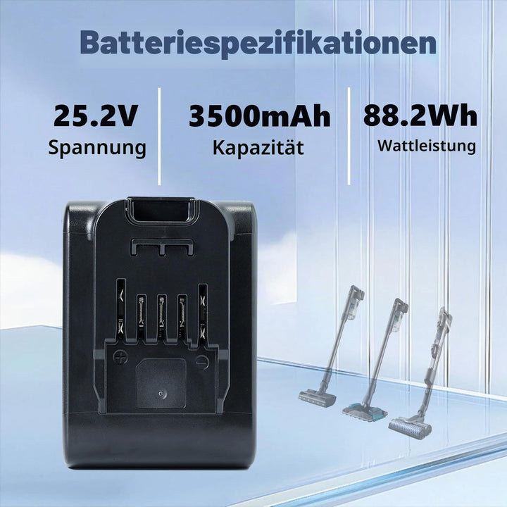 3500mAh Akku für Philips Staubsauger 25.2V Akku, kompatibel mit Philips AquaTrio 9000 Series(XV1797/