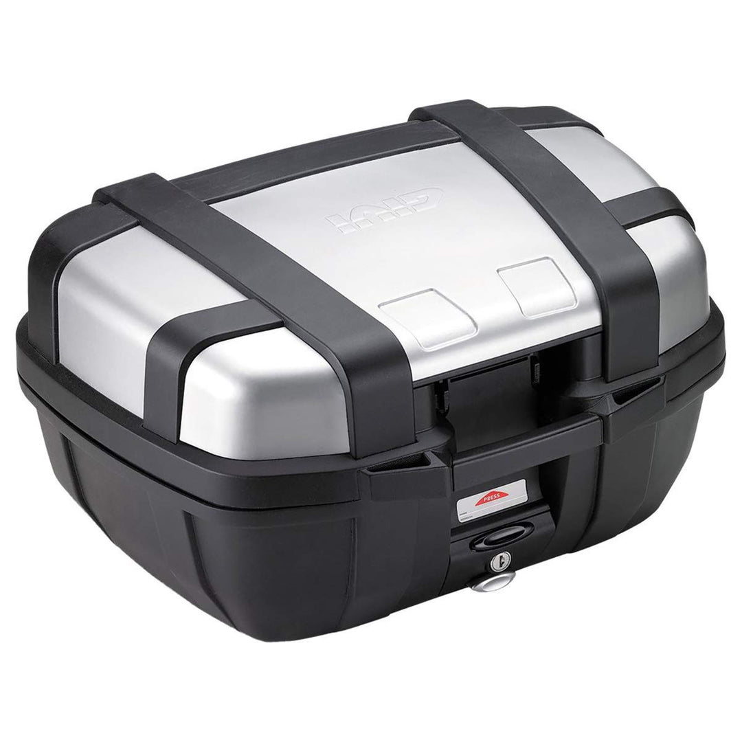 Givi TRK52N Trekker 52-Monokey Top-Case with Aluminium Cover Silber, Silber