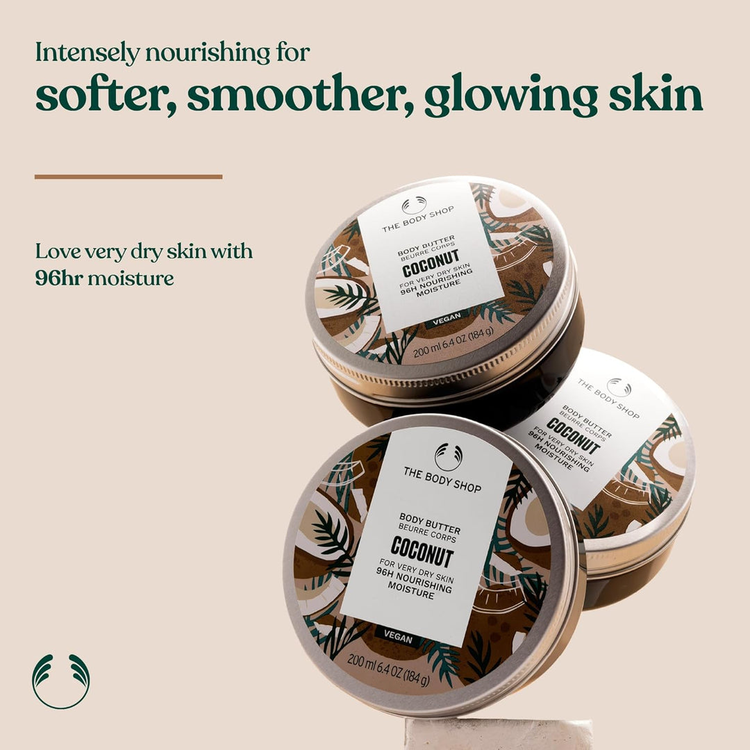 The Body Shop Coconut Body Butter/Kokosnuss Körperbutter für Trockene Haut grosse 400ml