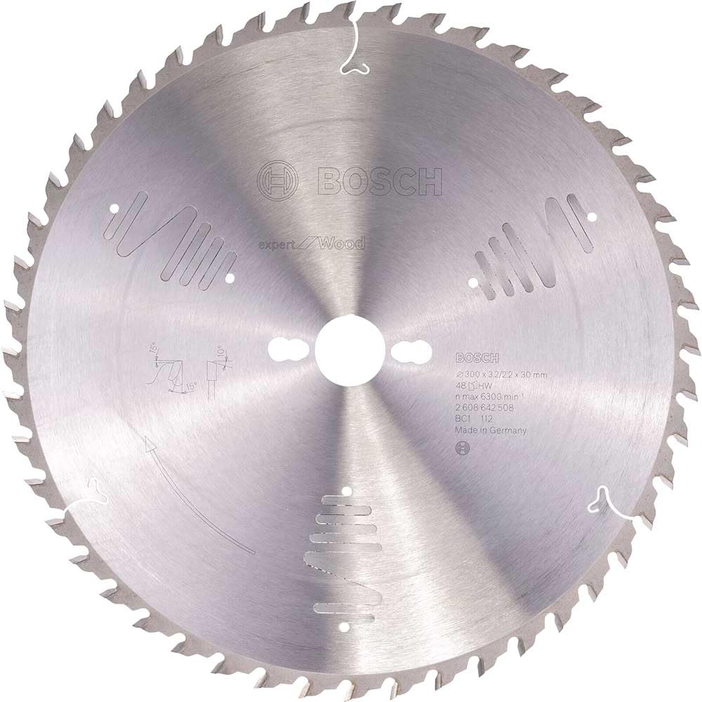 Bosch Professional Kreissägeblatt Expert für Wood, 300 x 30 x 3,2 mm, 48, 2608642508, 300 x 30 x 3,2
