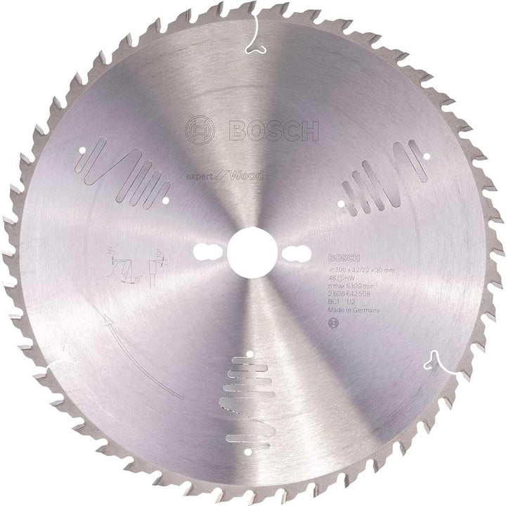 Bosch Professional Kreissägeblatt Expert für Wood, 300 x 30 x 3,2 mm, 48, 2608642508, 300 x 30 x 3,2