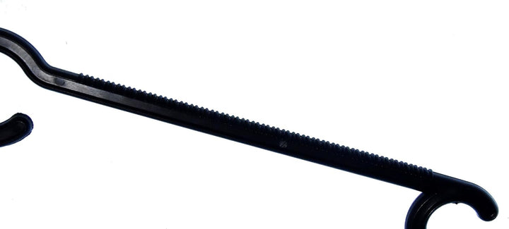 25 STK. Kleiderbügel aus Kunststoff Universalkleiderbügel Farbe schwarz ca 41 cm, Schwarz