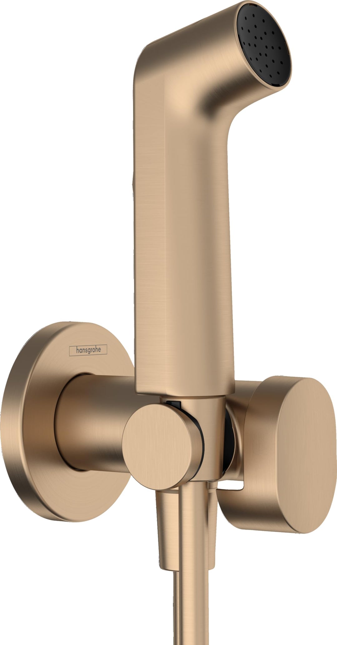 hansgrohe Bidette Handbrause S mit 1 wassersparenden Strahlart (EcoSmart), inkl. Absperrventil, Brau
