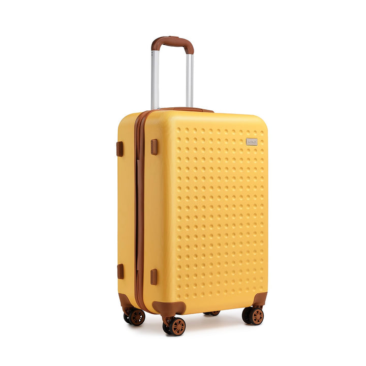 KONO Koffer Trolley Gross Hartschalenkoffer Reisekoffer von ABS Hartschalen Handgepäck mit 4 Spinner