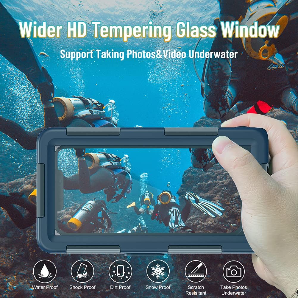 T-Bee Handyhülle wasserdichte IPX8 zum Schwimmen Universal Tauchabdeckung Unterwasser Handytasche fü