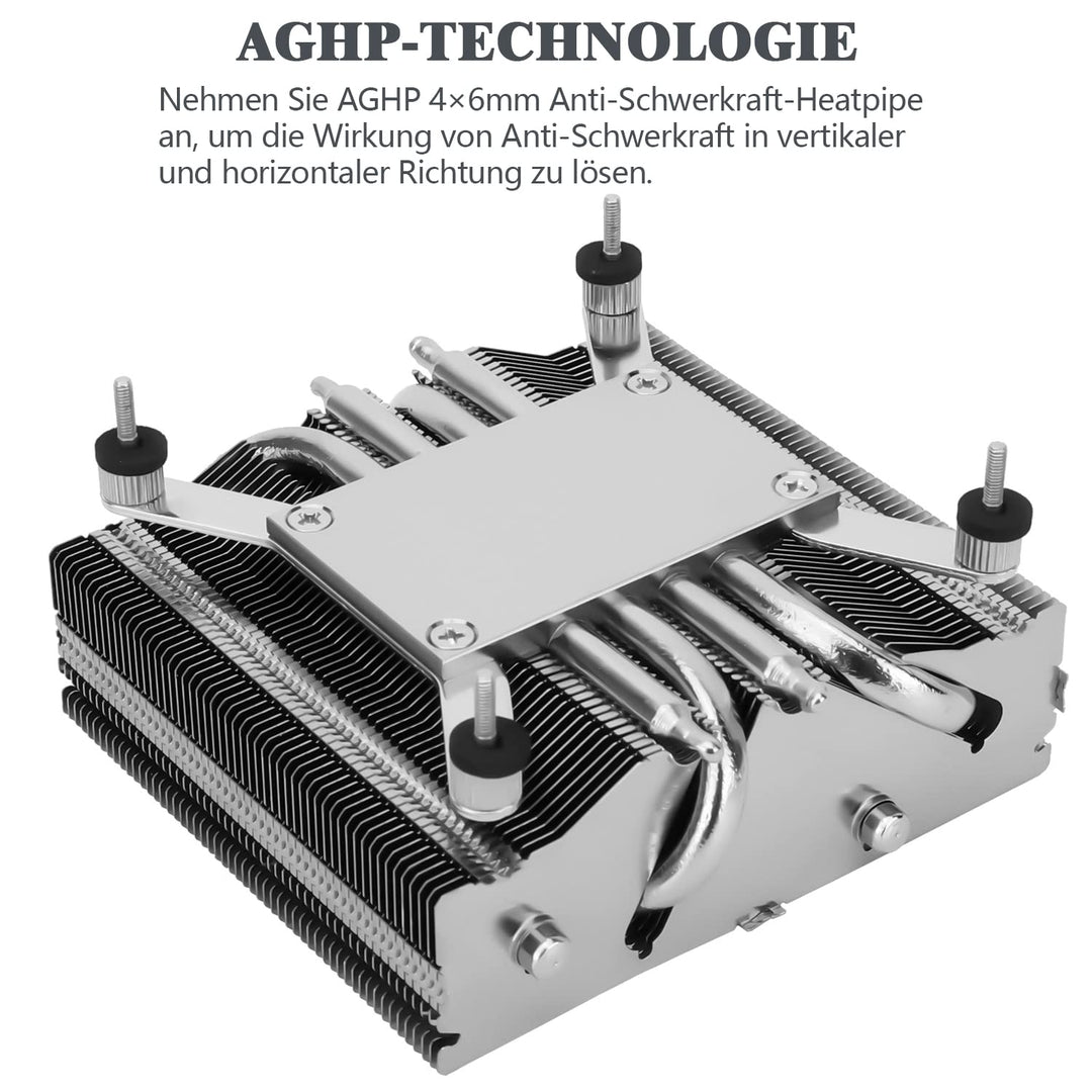 Thermalright AXP90-X53 Low Profile CPU-Luftkühler, 53mm Höhe, TL-9015 Slin PWM Lüfter, AGHP Technolo