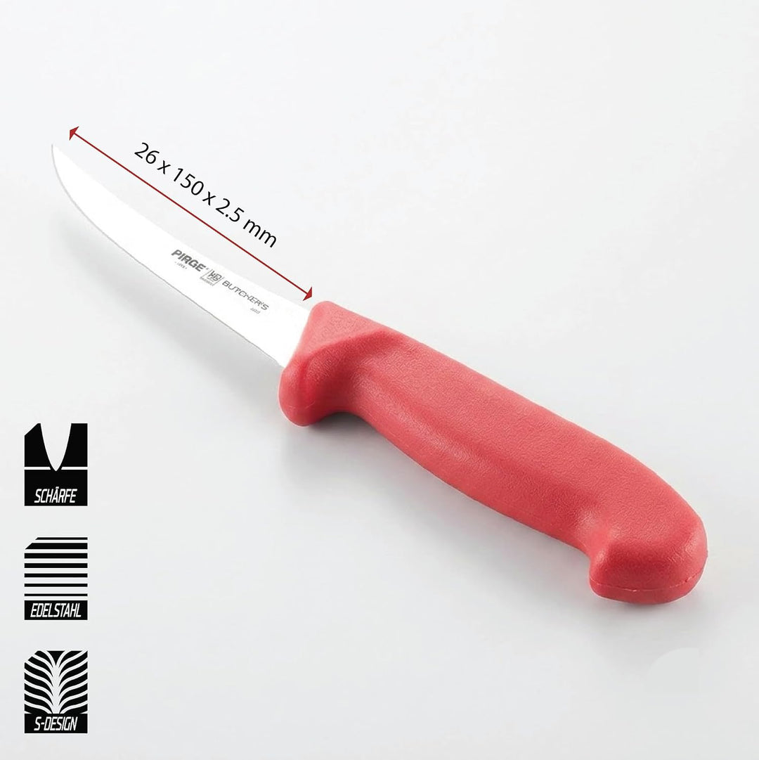 Pirge Butcher's Made in Germany Profi Ausbeinmesser 15 cm - Metzgermesser - Fleischermesser - Stechm