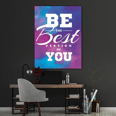 wandmotiv24 Deko Acrylglas Wand-Bild, Grösse 80x60cm, Hochformat, Best Version of You, Pastell, Bild