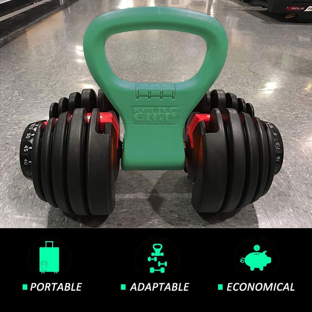Kettlebell Grip Adjustable Portable Weight Travel Workout Equipment Gear for Gym Weights Bag, Crossf