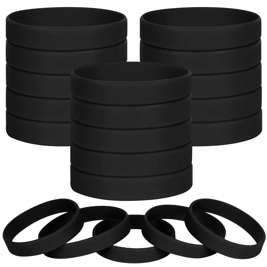 100 Stück Silikon Armbänder, Sport Party Gummi Elastic Armband Grosshandel Bulk-Armband für Kinder E