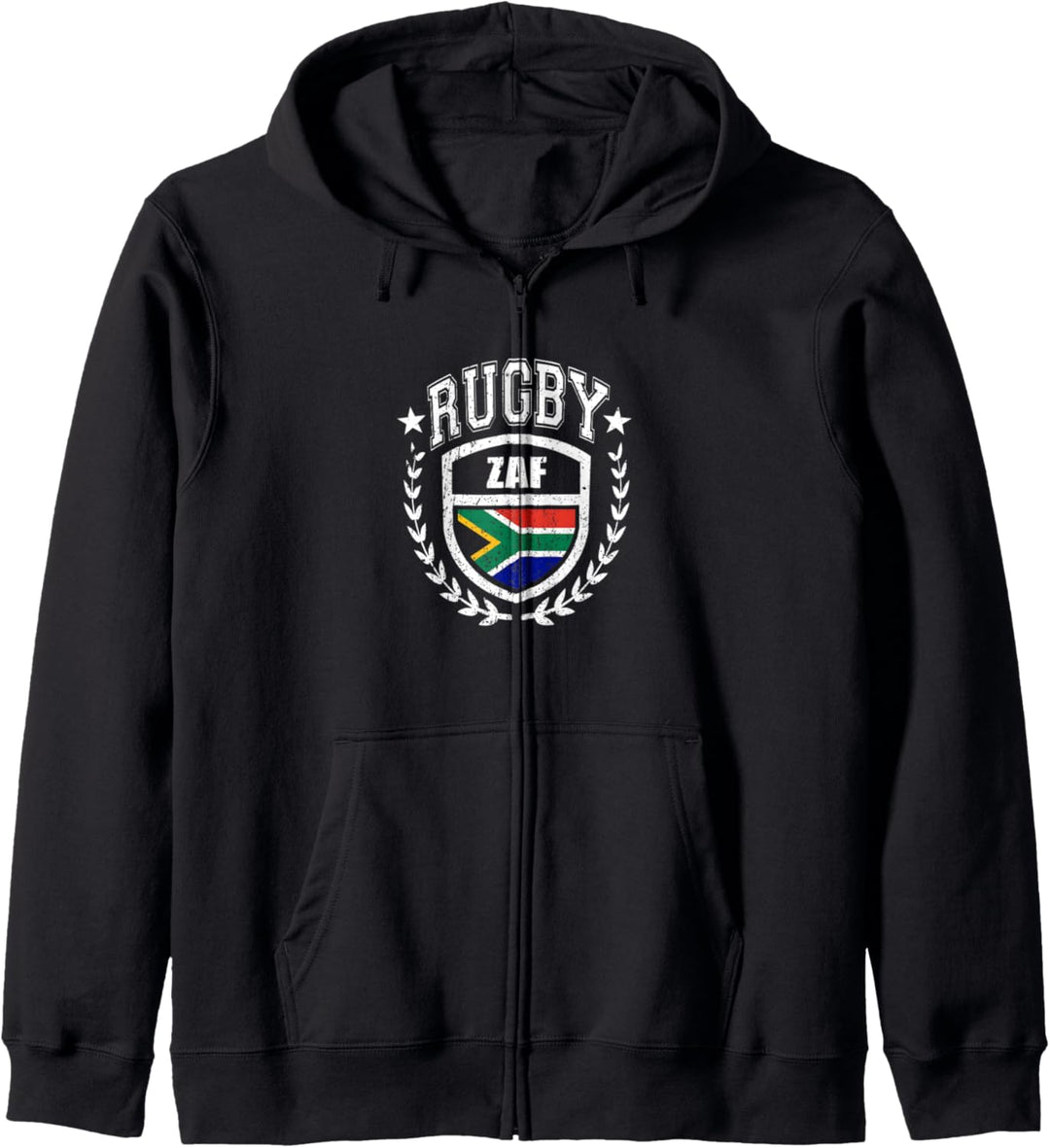 Südafrika Rugby Ausrüstung Südafrika Flagge Vintage Sport Kapuzenjacke
