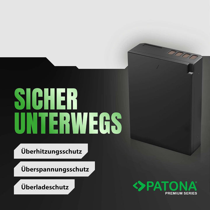 PATONA 2X Premium Akku LP-E10 1020mAh Ersatz für Canon LPE10 LP E10 | Kompatibel mit EOS 1100D 1200D