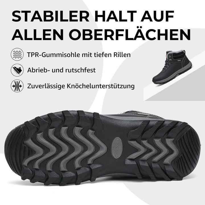 Mishansha Winterschuhe Warme Gefütterte Herren Damen Winterstiefel Wasserdicht Trekkingschuhe Wander