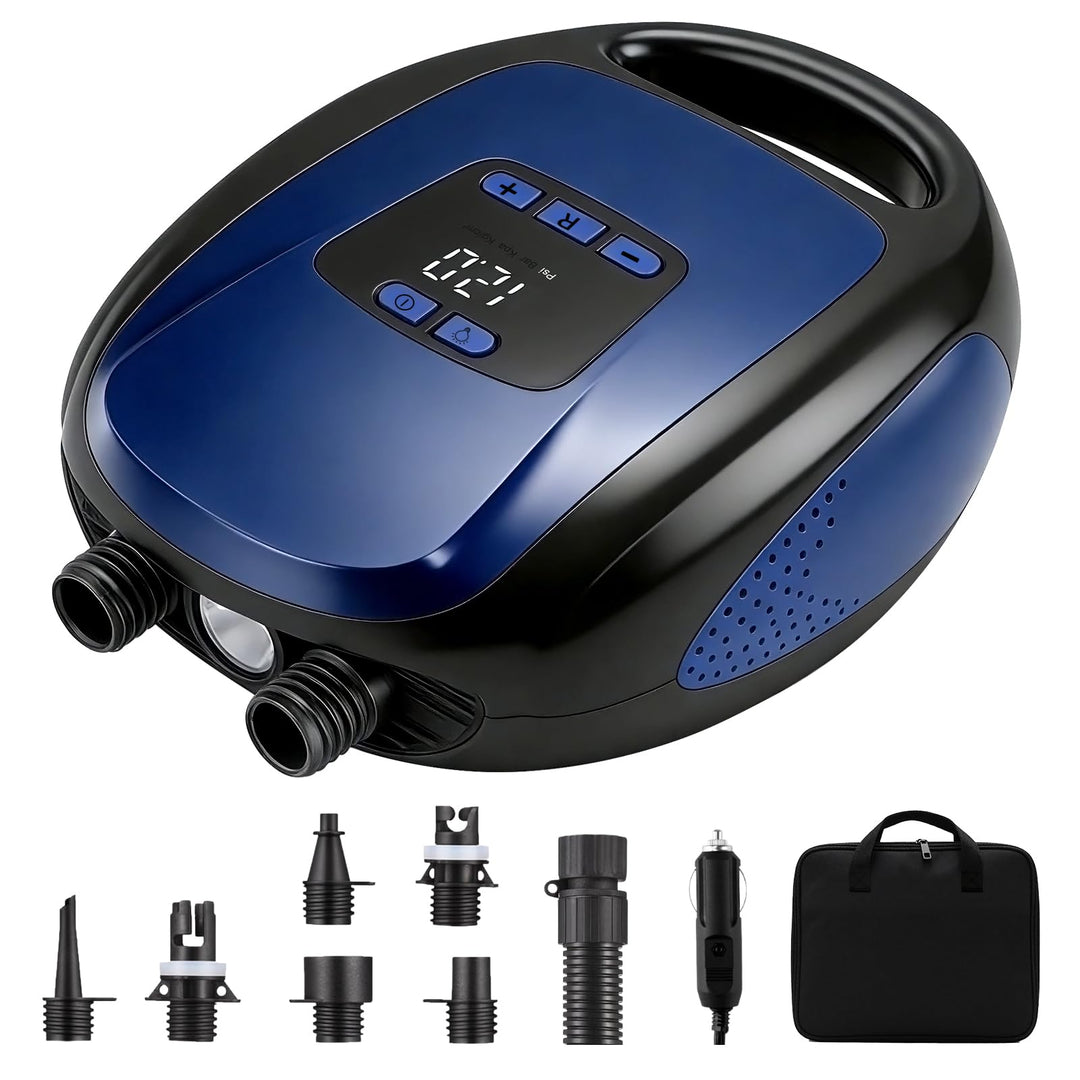 Elektrische SUP Pumpe, Ruitx 20PSI Hochdruck SUP Luftpumpe 12V DC Autoanschluss mit Inflation Auto-O