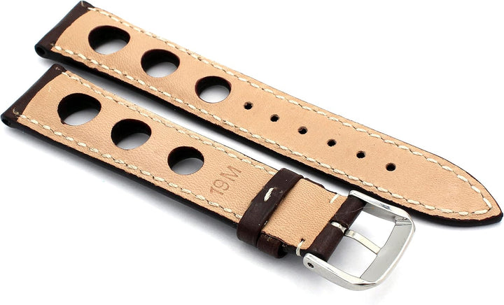 RIOS1931 Sulla Baikal Rallye Vintage Rindsleder Uhrenarmband handgemacht in Deutschland Robust 19mm